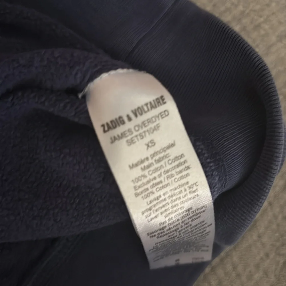Zadig & Voltaire Blue Crewneck with White Print - Picture 3 of 3